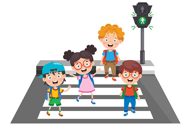 Safety - Older Children - On My Way To The Kindergarten | preschoolearn.com